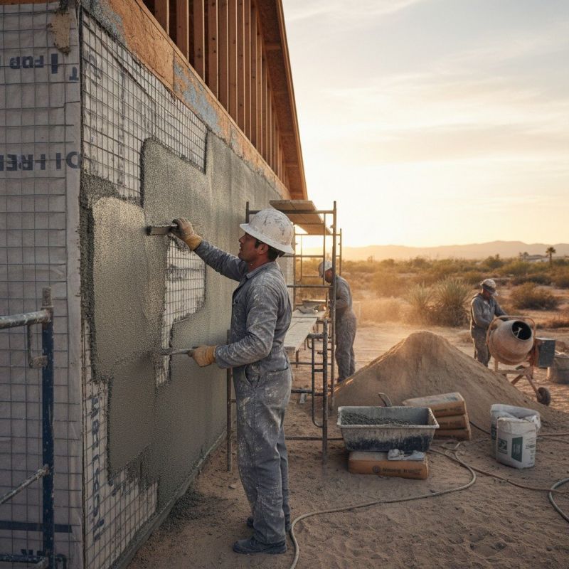 Local Stucco Installation pros at work